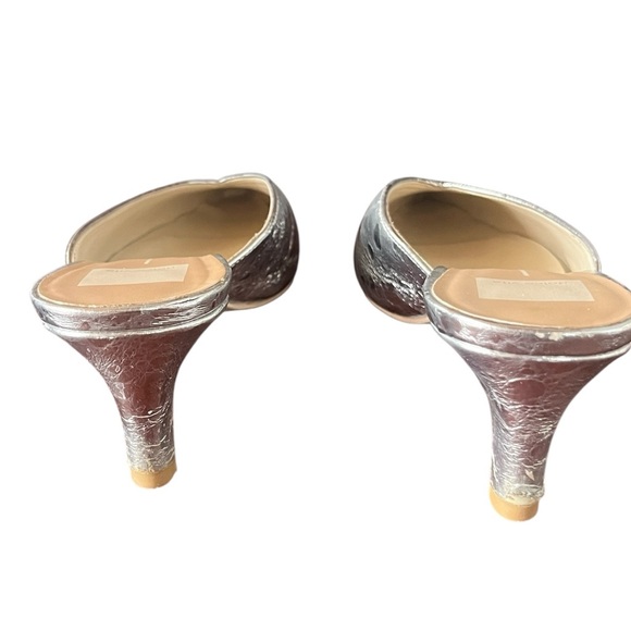 Dolce Vita Sarina Heels in Distressed Silver Leather size 8.5 - Picture 7 of 7